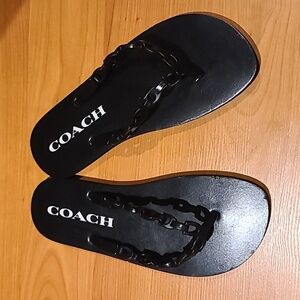 Coach Jillian Signature Flip Flops Size 8